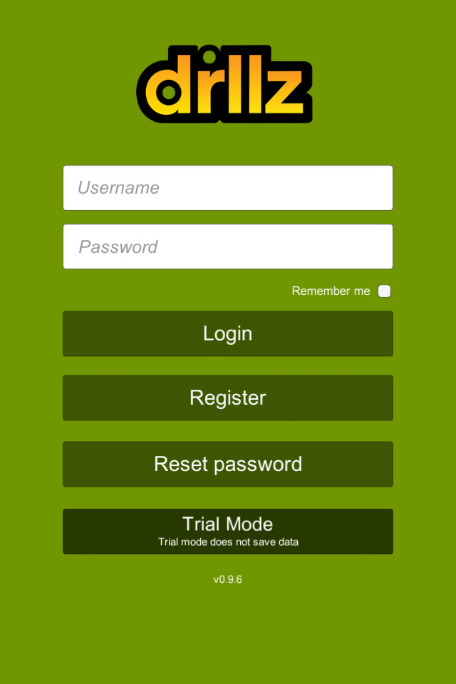 New login page