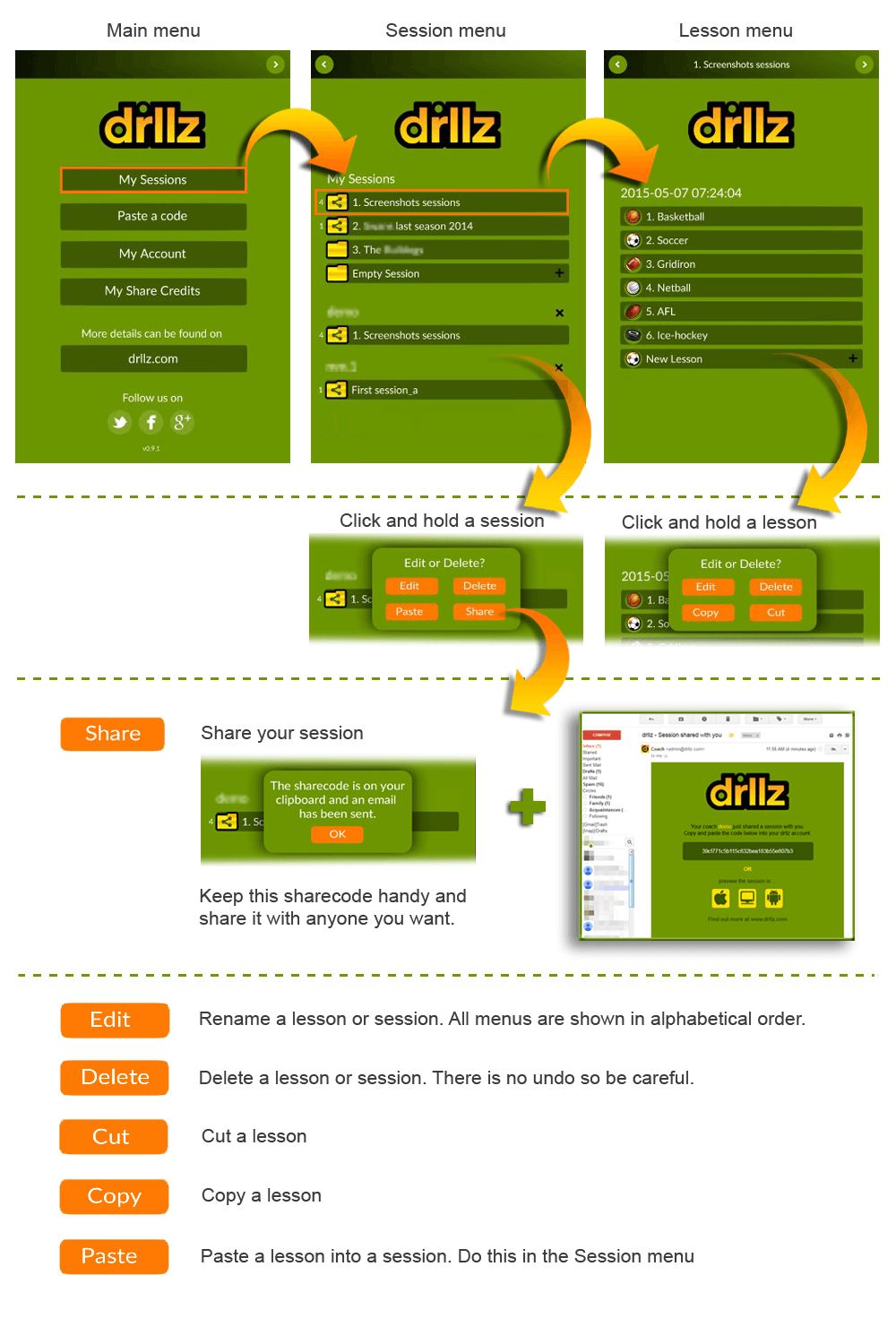 Main menu flow